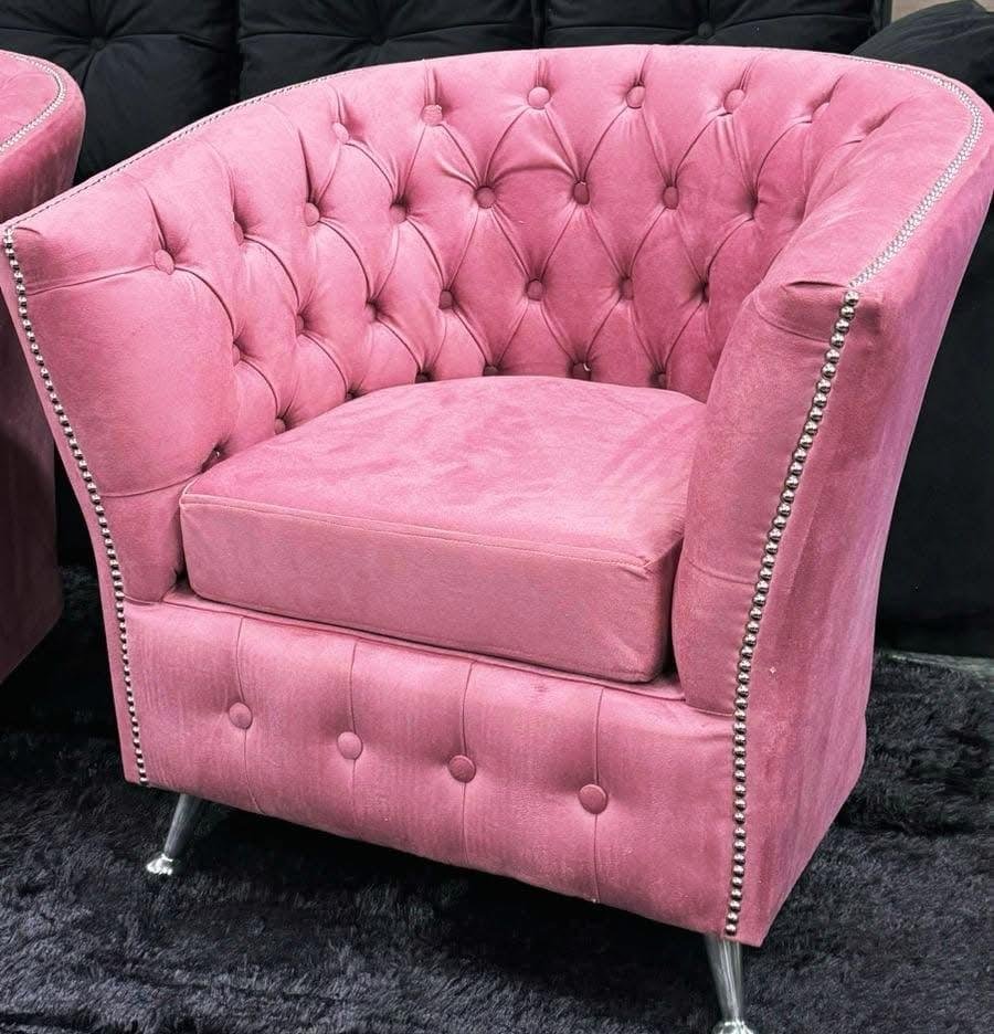 Conrad Simple con Capitone + Tachas + Patas de aluminio solo Pana Poch